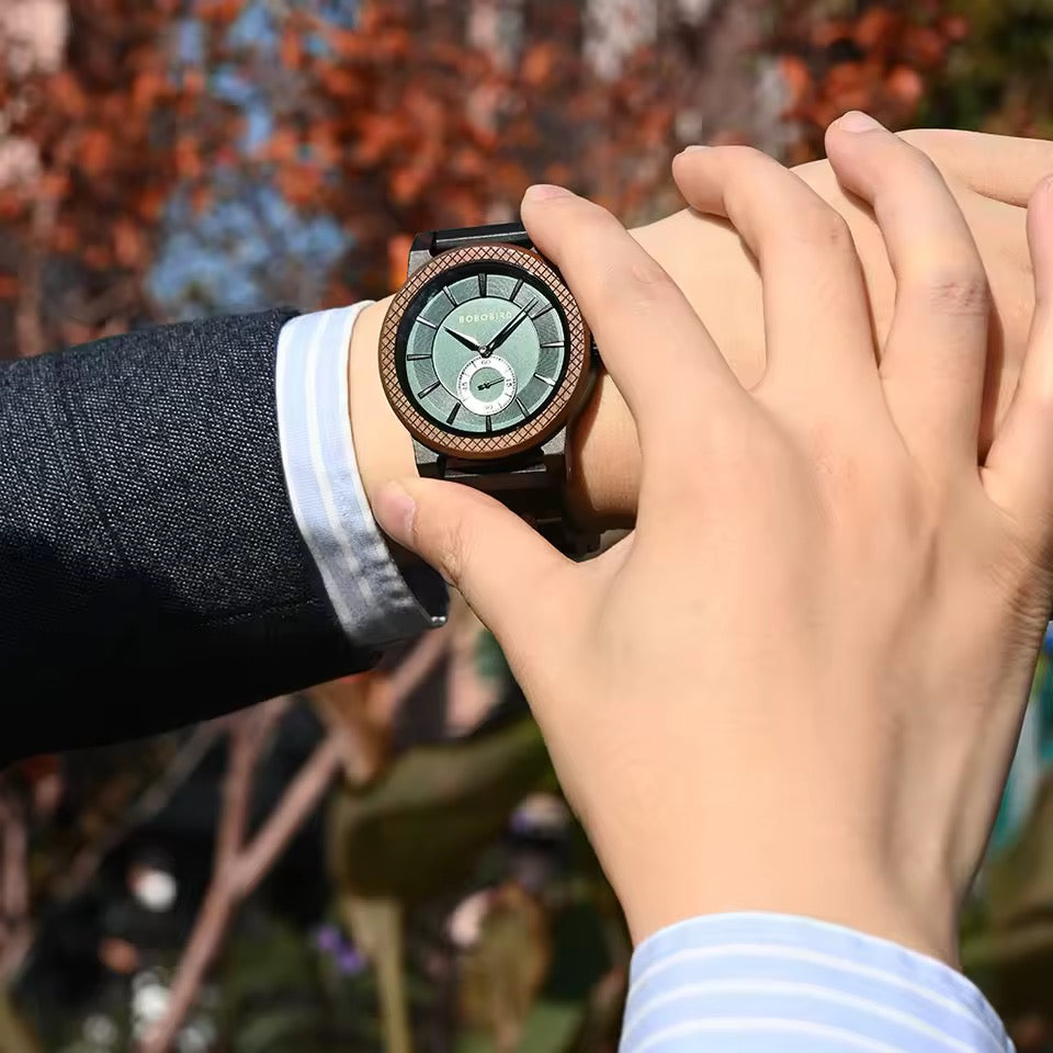 men wooden watch BOBOBIRD GT131-2A