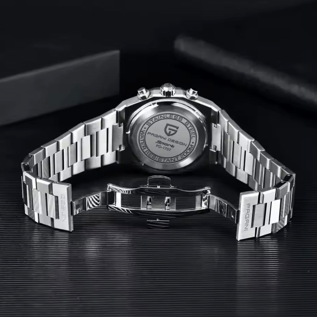PAGANI DESIGN PD-1707 men watch blue dial 40mm